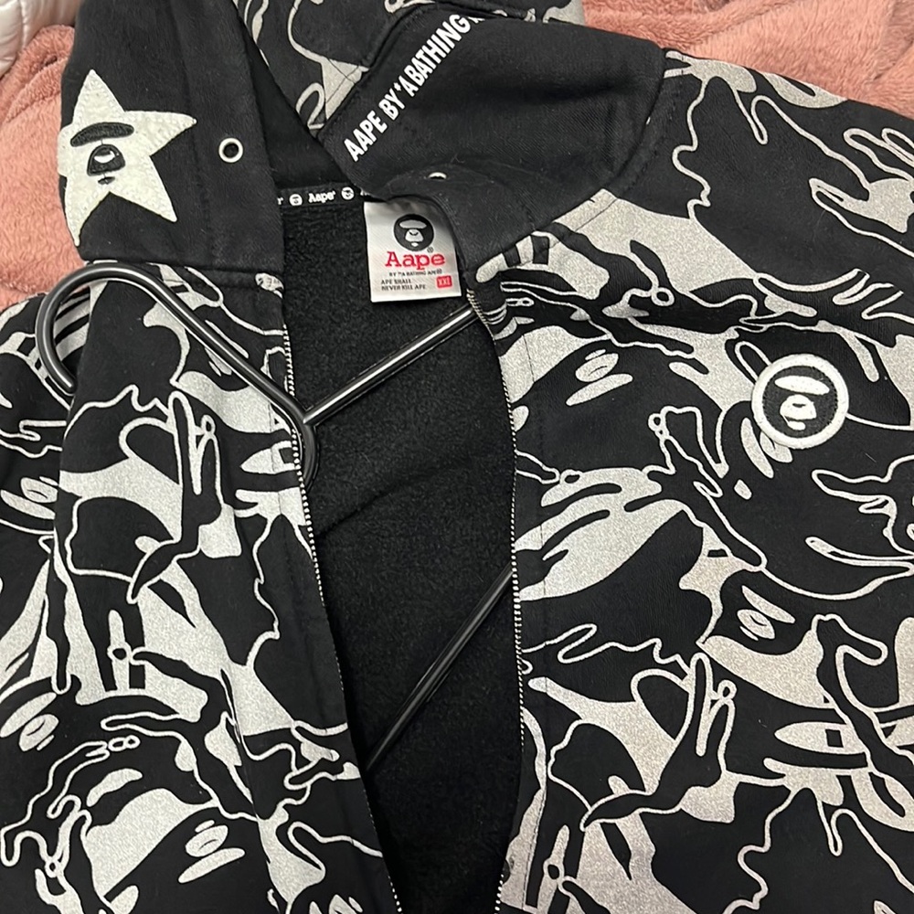 Aape zip up hoodie